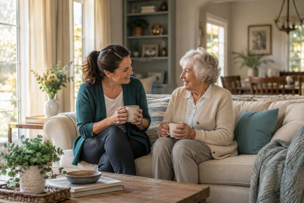 Illustrative scene for long-term care planning