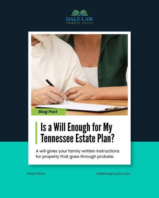 Is a will enough for my Tennessee estate plan?